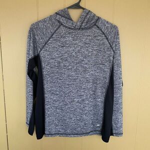 Xersion youth boys sz L 14/16 lightweight Longsleeve pullover drifit hoodie